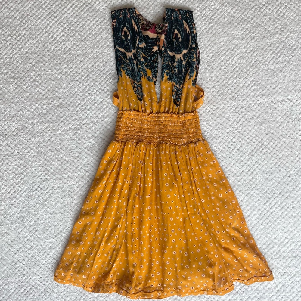 Free People Yellow Dress